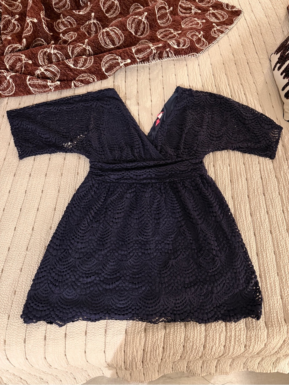 Lilly Pulitzer navy lace parigi romper